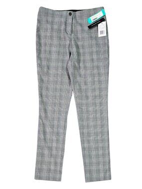 Violets & Roses NWT Violet Gray Plaid Houndstooth Slim Straight Pants Stitch Fix